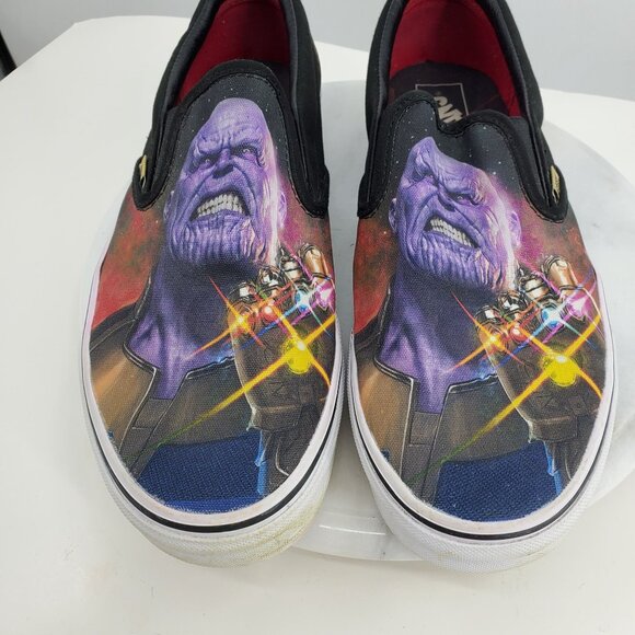 Vans X Avengers Marvel Thanos Infinity War Gauntlet Slip On Men's Shoes 10.5 - Picture 9 of 13